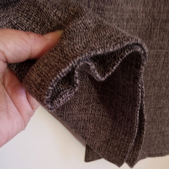 NY&CO 7th Ave Suiting Collection brown/tan lightweight tweed skirt - Picture 3 of 9